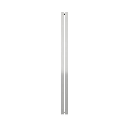 HPH480PS polished stainless steel O-style square shower handle, back-to-back for 3/8" glass.