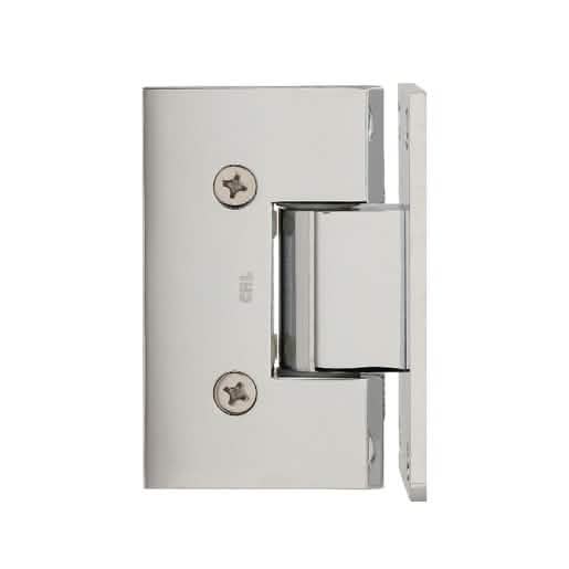 CRL Polished Chrome Victoria Series Wall Mount Hinge with Full Back Plate for Shower Doors