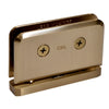 Brushed bronze Junior Prima self-centering glass pivot hinge for 1/4" (6mm) shower door, SKU JRPPH01BBRZ