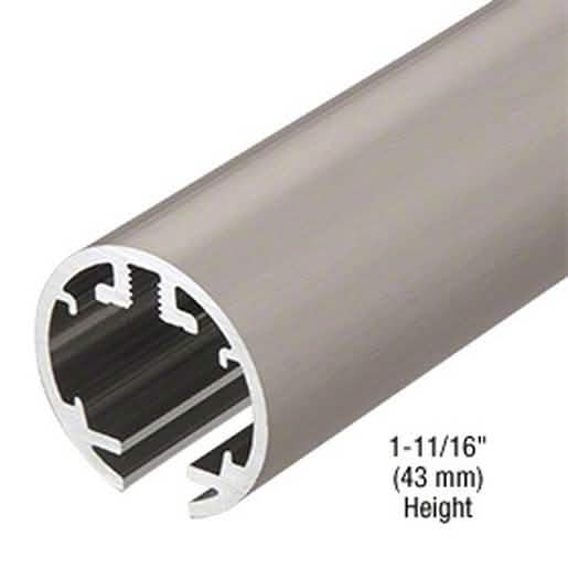 Brushed Nickel 84" Hydroslide Sliding Shower Door Upper Track for sleek bathroom design.