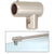 CRL Brushed Nickel U-Bracket Support for 1/4"–5/16" Glass Panels