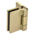 CRL Como Series Brushed Bronze Wall-Mount Outswing Shower Hinge