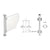 CRL PP04 16" Polished Stainless Center Post for Counter Divider