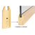 CRL 4in Polished Brass Tapered End Cap for Wedge-Lock Sidelites 3/4in
