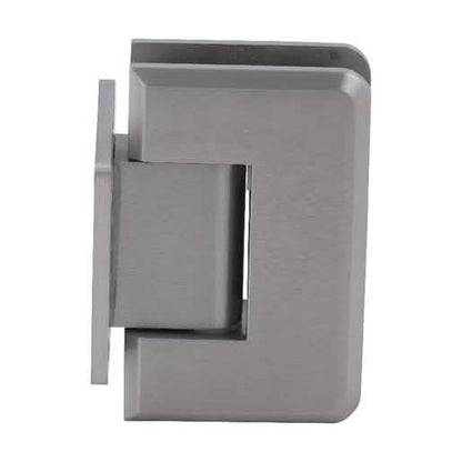 CRL Brushed Nickel Pinnacle 074 Wall Mount Hinge with Short Back Plate for Shower Doors
