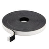 Black Dor-Tite D4850 sponge rubber adhesive roll-1/4 in thick sealing strip for weatherproofing and cushioning door jambs.
