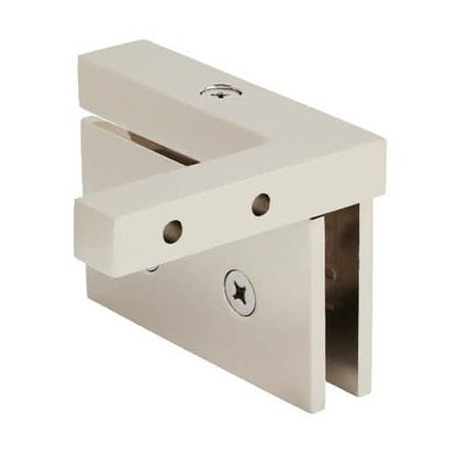CRL Polished Nickel Cardiff Series Left Hand Mount Hinge - sleek, durable, modern design.