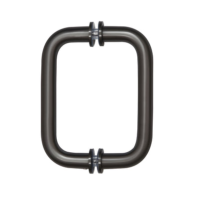 CRL Oil Rubbed Bronze 6" Tubular Back-to-Back 3/4" Diameter Shower Door Pull Handles