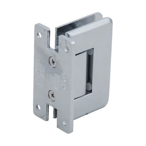 CRL Pinnacle 337 Series Chrome Wall Mount 'H' Back Plate Hinge - Adjustable and Sleek Desi