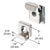 CRL Polished Chrome Mirror Mounting Clips for Glass (Plastic-Lined)