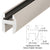 CRL 95 in Satin Nickel Deluxe Shower Door Header Kit