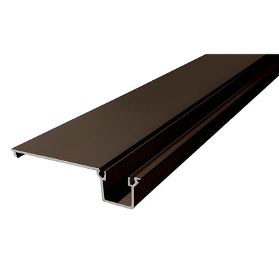 CRL-U.S. Aluminum 21'8" Door Jamb Filler - Bronze Black Anodized