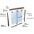 CRL EK Series 60x72 Oil Rubbed Bronze Glass Shower Door Kit