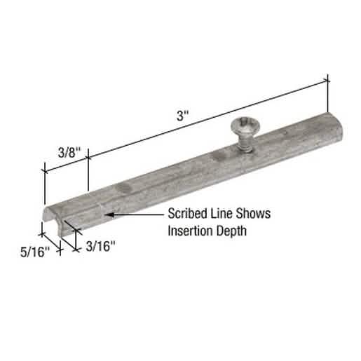 CRL 9/16\" Spiral Balance Pivot Bar - Durable, Reliable Window Hardware Component