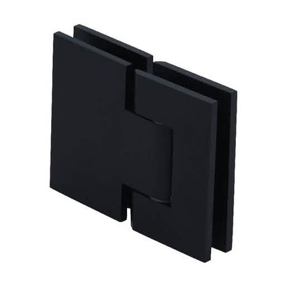 Oil Rubbed Bronze Geneva 380 Glass-to-Glass Hinge - 180° Adjustable, Elegant Design