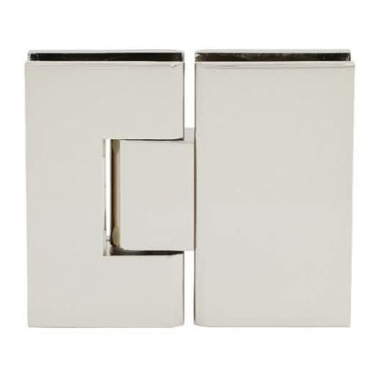CRL Polished Nickel Vienna 180 Series Glass-to-Glass Hinge - Sleek and Durable Design