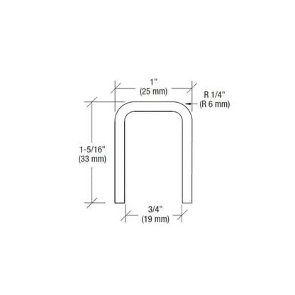 CRL Matte Black Cap Rail for 1/2" or 5/8" Glass, 11 Gauge – Sleek, Modern Design