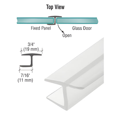 CRL 'Y' Jamb Seal with Soft Leg for 5/16" Glass