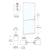 CRL-U.S. Aluminum 250 Narrow Stile Inactive Door 3'x7' White Kynar