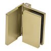 Brushed bronze wall-mount outswing hinge for 8-10mm glass doors, solid brass - SKU C0M044BBRZ