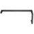 CRL Matte Black SQ Series 8 in Door Pull & 18 in Towel Bar Combo