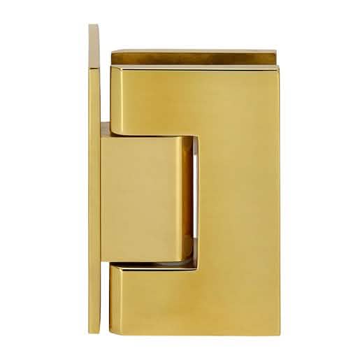 Unlacquered Brass Wall Mount Offset Back Plate Hinge - CRL Vienna 044 Series.