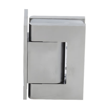 Satin nickel oil dynamic offset wall hinge for frameless glass doors (H8011BTSN)