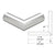 CRL Polished Stainless Steel 1-1/2 in Schedule 40 90° Elbow