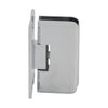 Polished chrome brass wall-mount shower hinge for 1/4-5/16 (6-8mm) glass, Petite series (SKU PET037CH)