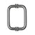 CRL 6 in Polished Chrome Back-to-Back Solid Brass 3/4 in Door Pull