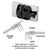 CRL 316 Polished Stainless 180° Frameless Glass Gate Latch