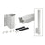 CRL 48" Sky White 135° Outside Fascia Post Kit for 200-400 Rails