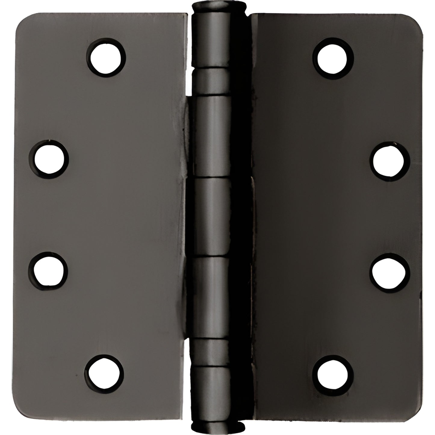 Bronze 4-1/2 x 4 ball-bearing full-mortise hinge, 1/4 radius corners, non-removable pin. SKU BB35NRPBRZ