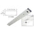 CRL Double Door Header 72-in x 4.5-in Brushed Stainless Steel