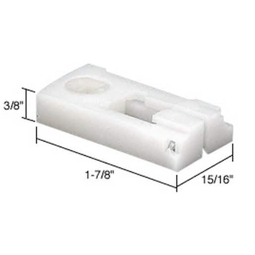 CRL Lock Shoe for 3/8" Tilt Window Spiral Balances - Durable, easy installation part.