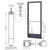 CRL-U.S. Aluminum 250 Series 3'x7' Narrow Stile Active, Geared Hinge