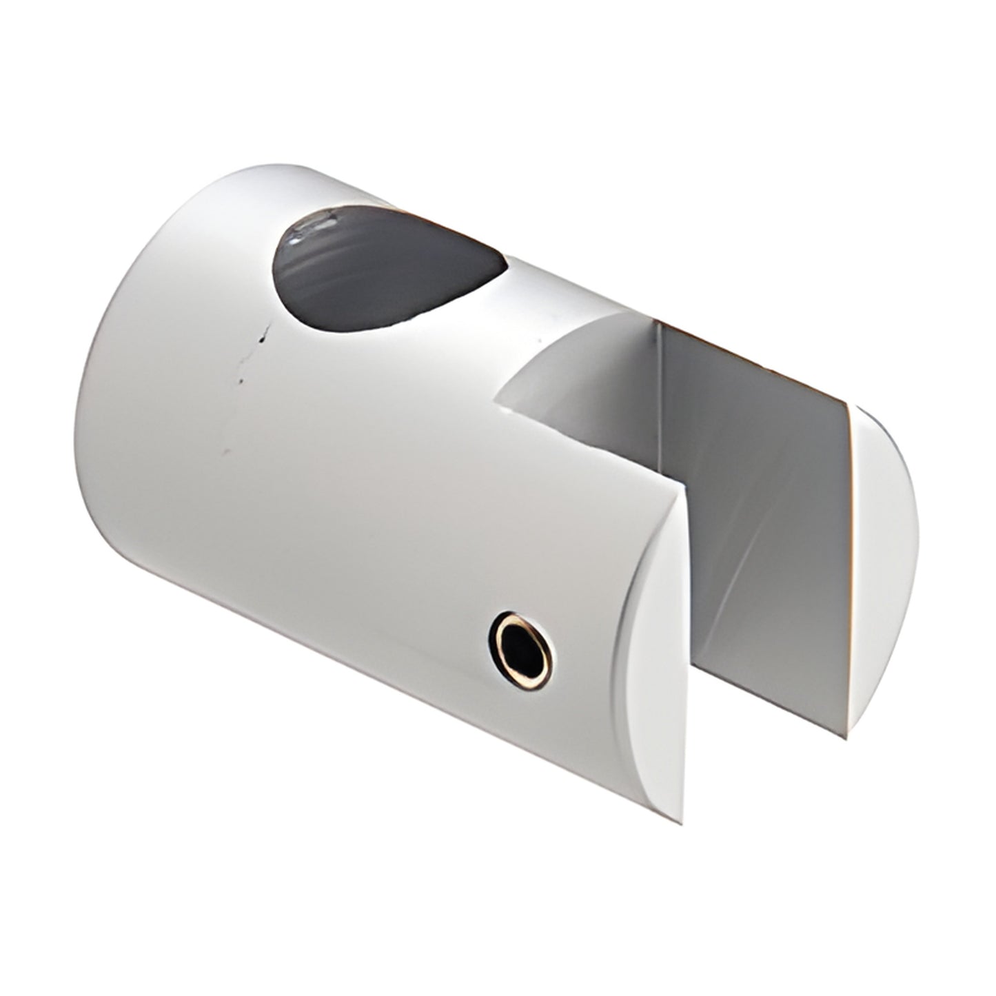 Satin anodized aluminum vertical single clamp ARVPC10, U-shaped 3/8" slot and fixing hole