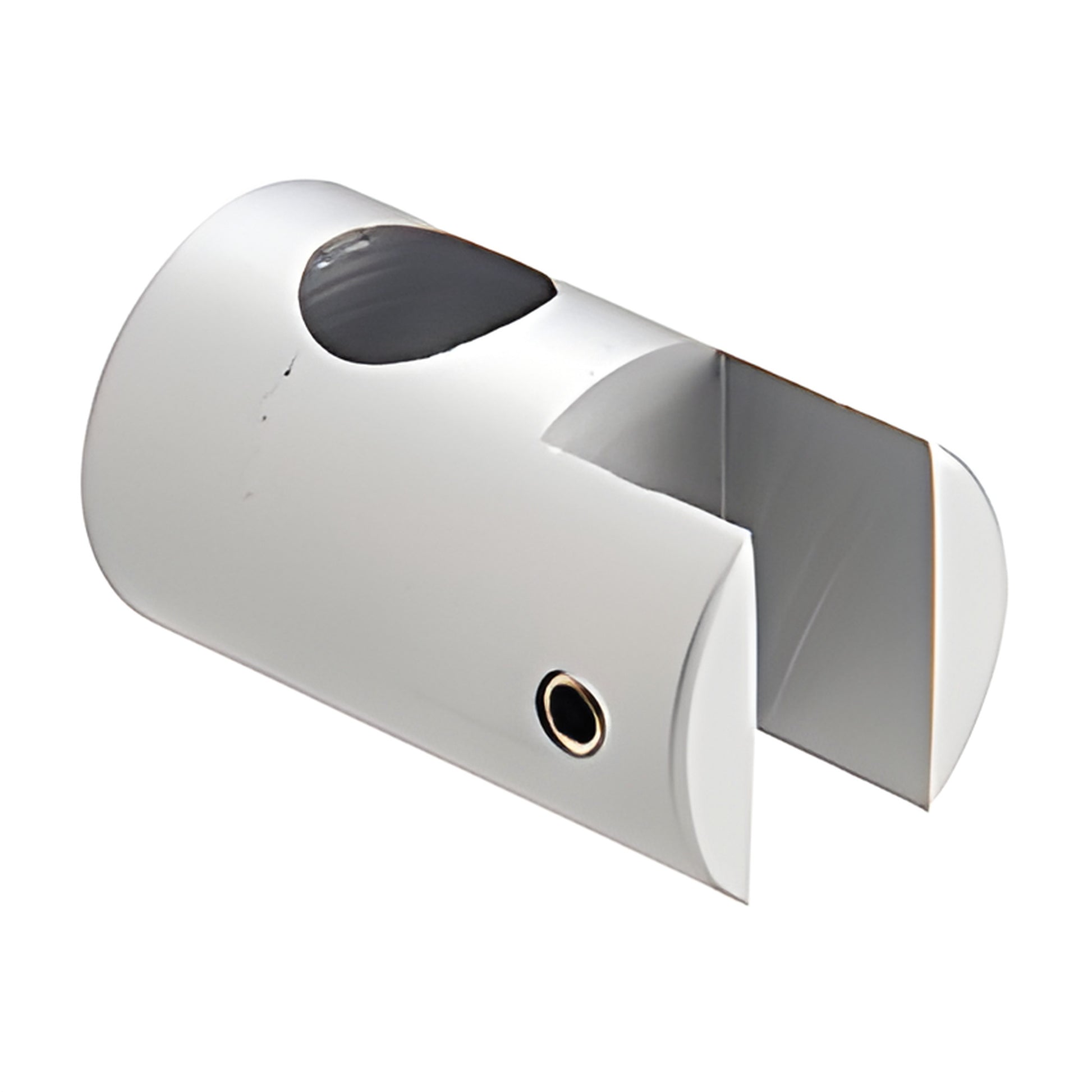 Satin anodized aluminum vertical single clamp ARVPC10, U-shaped 3/8" slot and fixing hole