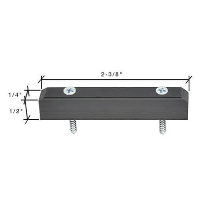 CRL 1/2" High Nylon Lower Guide for smooth sliding doors, durable and easy to install.