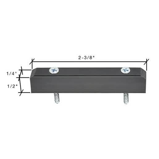 CRL 1/2" High Nylon Lower Guide for smooth sliding doors, durable and easy to install.