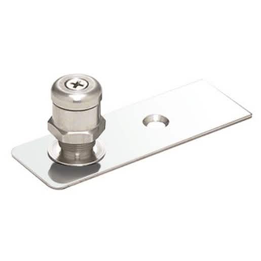 "CRL Polished Stainless Floor Mounted Adjustable Free-Swing Pivot - Sleek and Durable Desi
