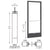CRL-U.S. 250 Aluminum Bronze Narrow Stile Inactive 3'x7' Black Door