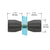 CRL Matte Black Bow-Tie Back-to-Back Glass Door Knobs (Pair)