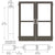 CRL-U.S. Aluminum 400 Black Anodized Commercial Entrance Door Pair