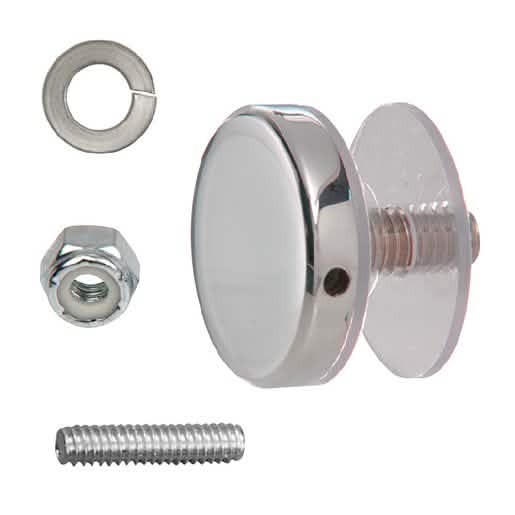 CRL Polished Stainless Crescent 90° Accessory Kit for sleek, modern glass installations.