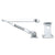 CRL Chrome Friction Hold-Open Arm for Door Closers