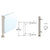 CRL 24" Brushed Stainless 1" Round PP58 Counter Partition Corner Post