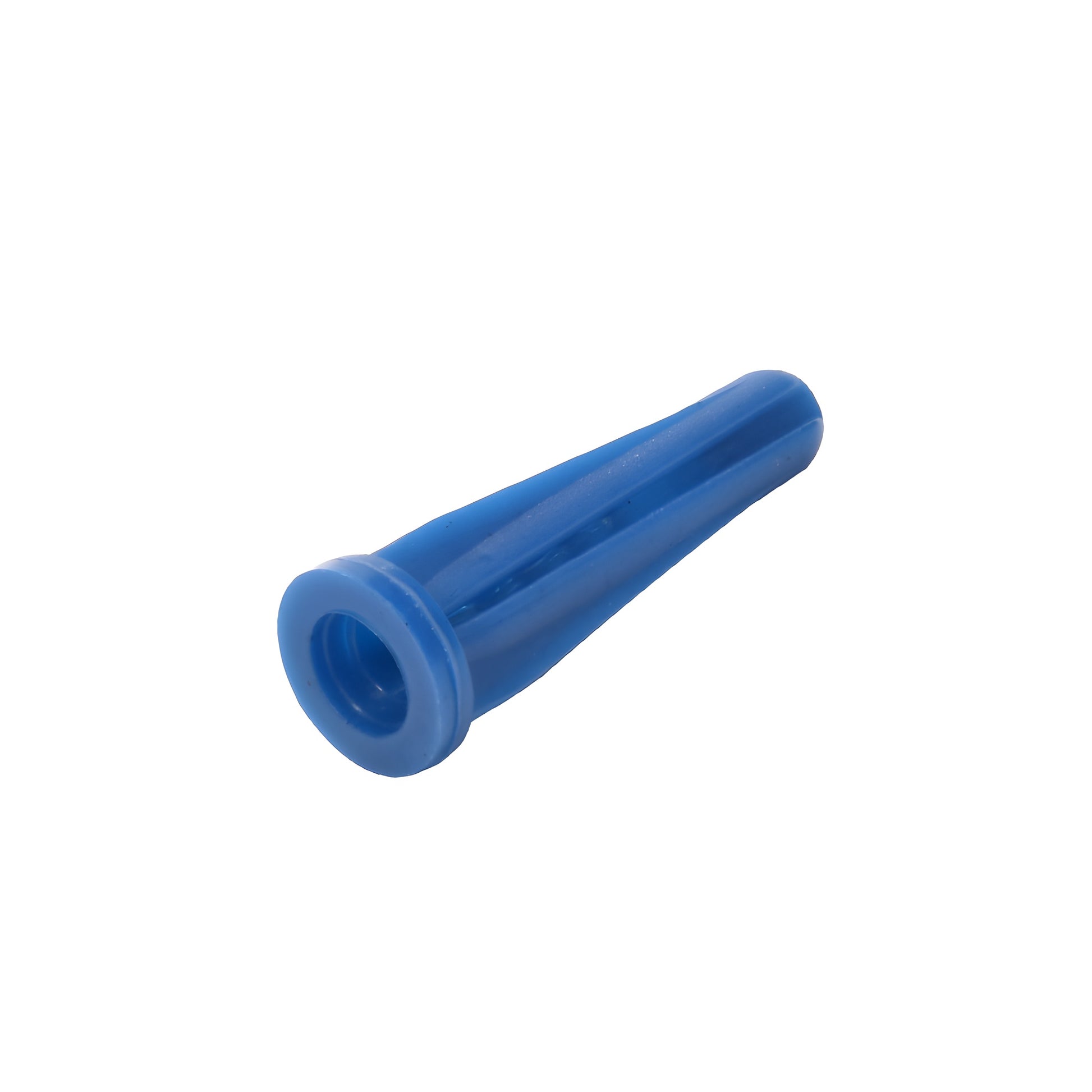 Blue diamond plastic screw anchor, 5 mm drill / 22 mm long, fits #8-10 screws, SKU 08210