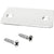 CRL Satin Anodized Aluminum End Cap w/ Screws for Shallow U-Channel