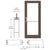 CRL-U.S. Aluminum 550 Wide Stile Active 3'x7' Black Anod. Offset Hung